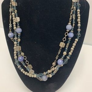 Premier Designs Denim Blue Necklace